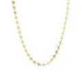 Delavine flower necklace in gold